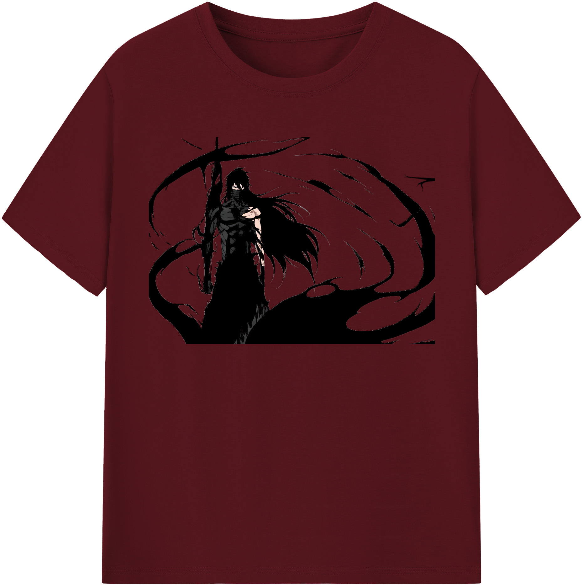 （画像用） ブリーチ 黒崎一護（くろさき いちご）BLEACH Kurosaki Ichigo 綿100％半袖Tシャツ（フロントプリント）